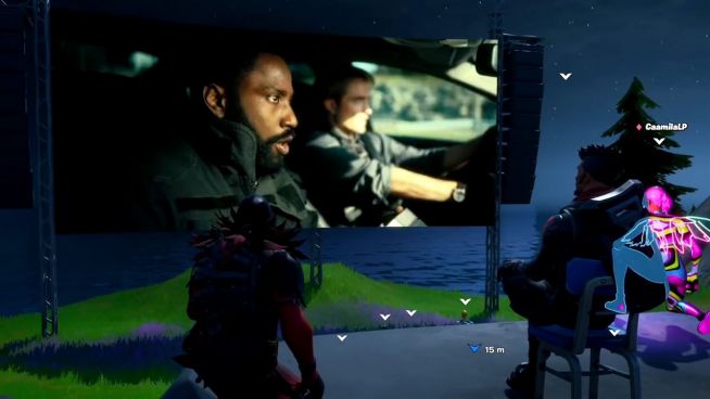 Fortnite-Spieler exklusiv bei der Trailer-Premiere von 'Tenet'